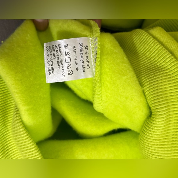 Woman drop shoulder crewneck sweatshirt,hoodie cotton - Picture 9 of 10